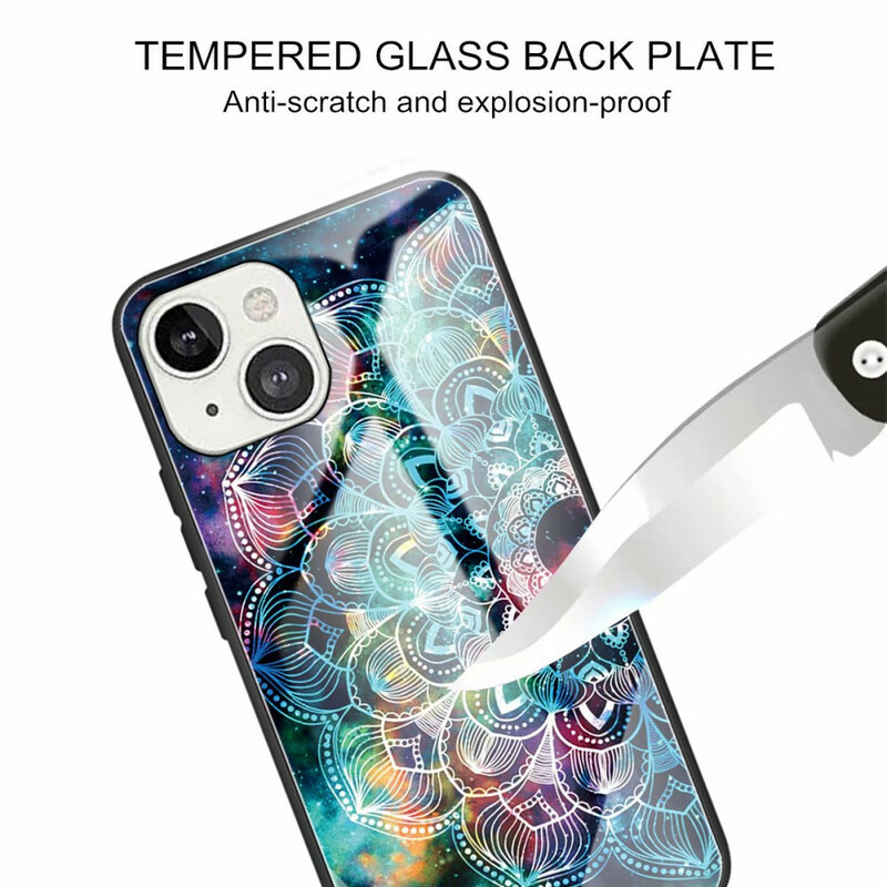 Case iPhone 13 Tempered Glass Mandala
