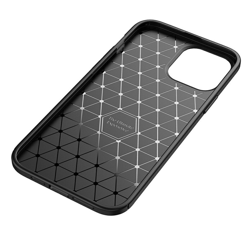 Case iPhone 13 Pro Max Flexible Texture Carbon Fiber