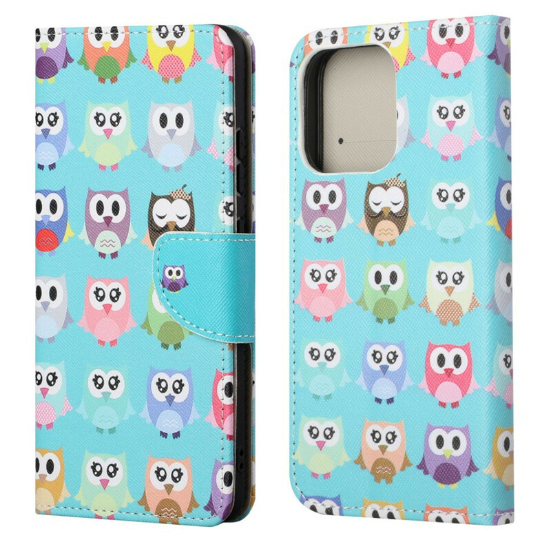 Cover iPhone 13 Multiples Hiboux