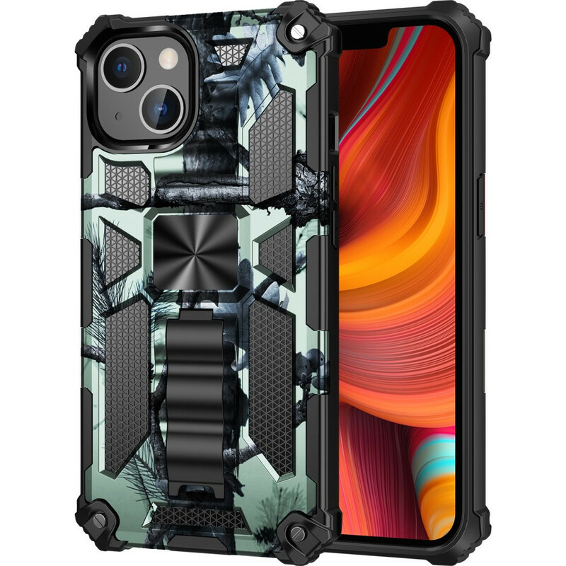 Case iPhone 13 Pro Max Camouflage Support Amovible