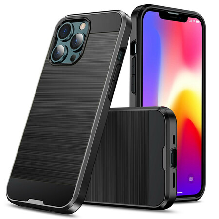 iPhone 13 Pro Max Brushed Carbon Fiber Case