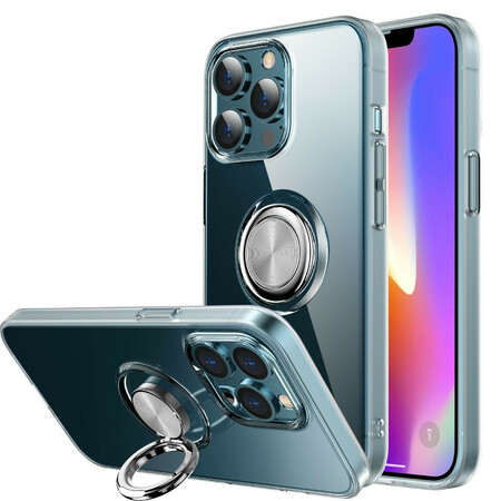 iPhone 13 Pro Max Clear Case with Stand Ring