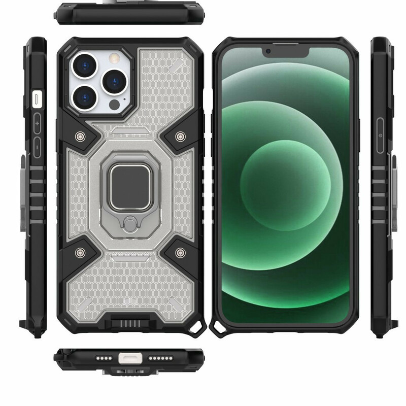 iPhone 13 Pro Max Honeycomb Case with Ring