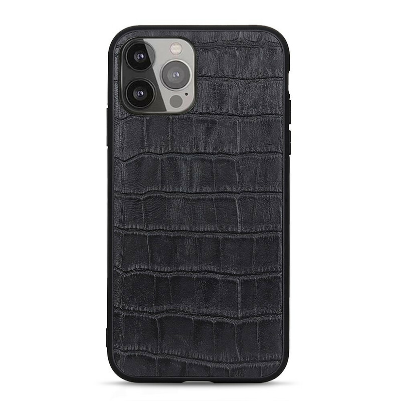 iPhone 13 Pro Max Genuine Leather Case Crocodile Texture