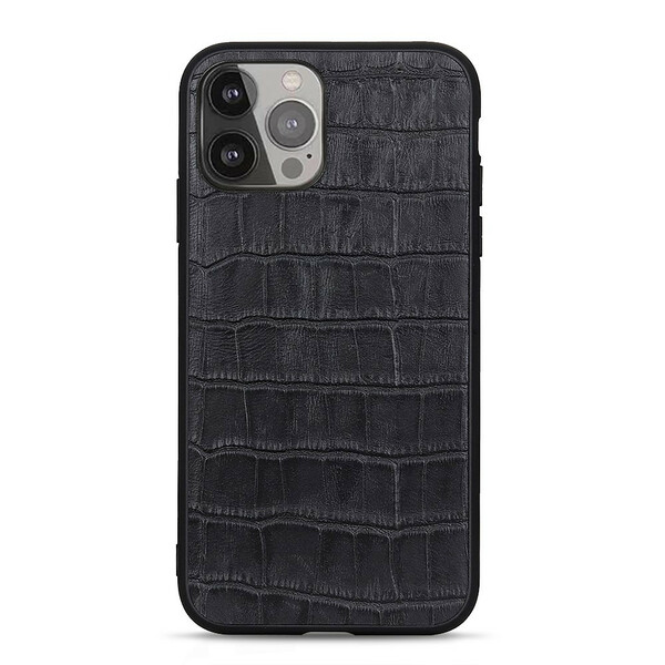 iPhone 13 Pro Max Genuine Leather Case Crocodile Texture
