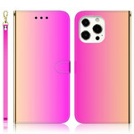 Cover iPhone 13 Pro Max Simili Cuir Couverture Miroir