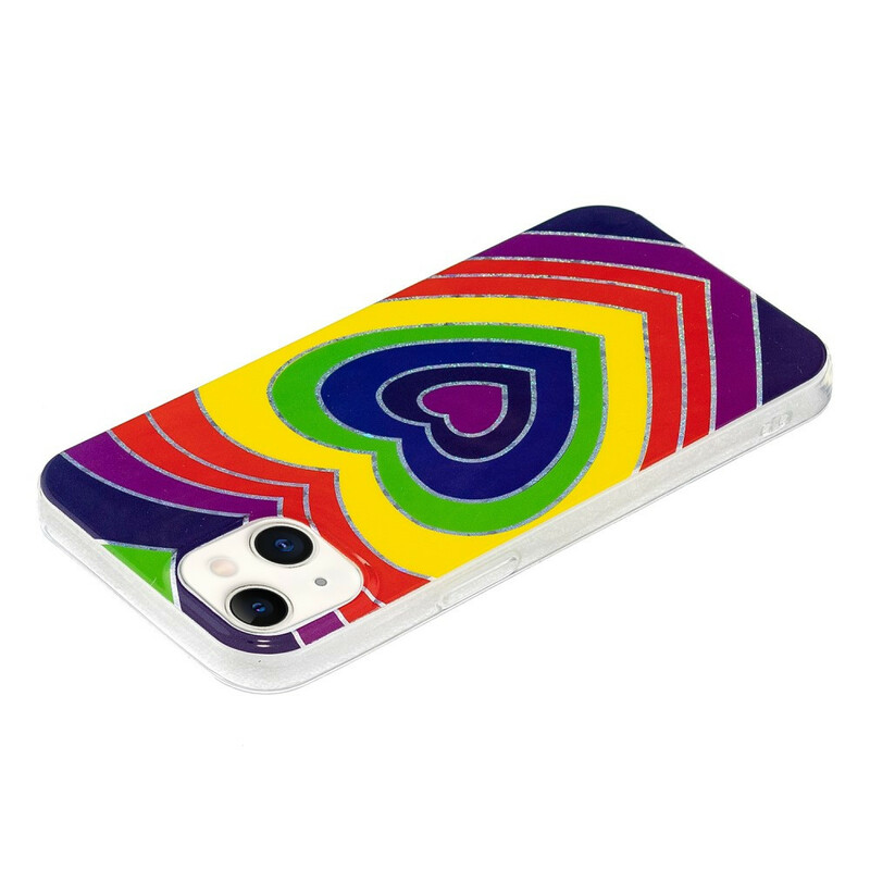 Case iPhone 13 Psychedelic Heart