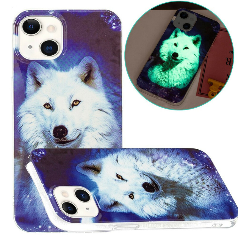 Case iPhone 13 Series Wolf Fluorescent