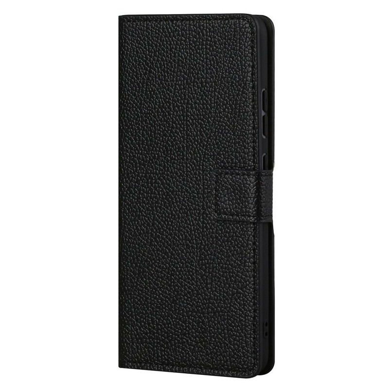 Cover for iPhone 13 Pro Max Leather Effect Grain Lychee