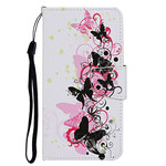 iPhone 13 Magistral Butterflies Case with Lanyard