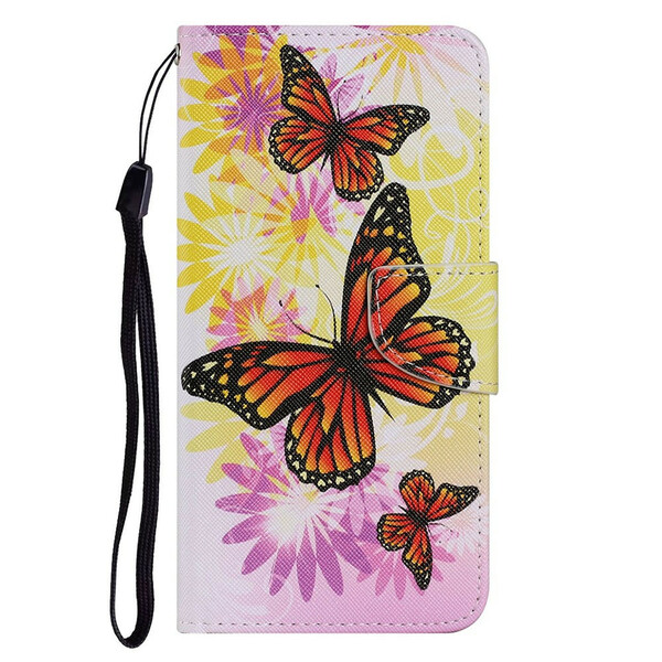 Case iPhone 13 Butterflies and Summer Flowers