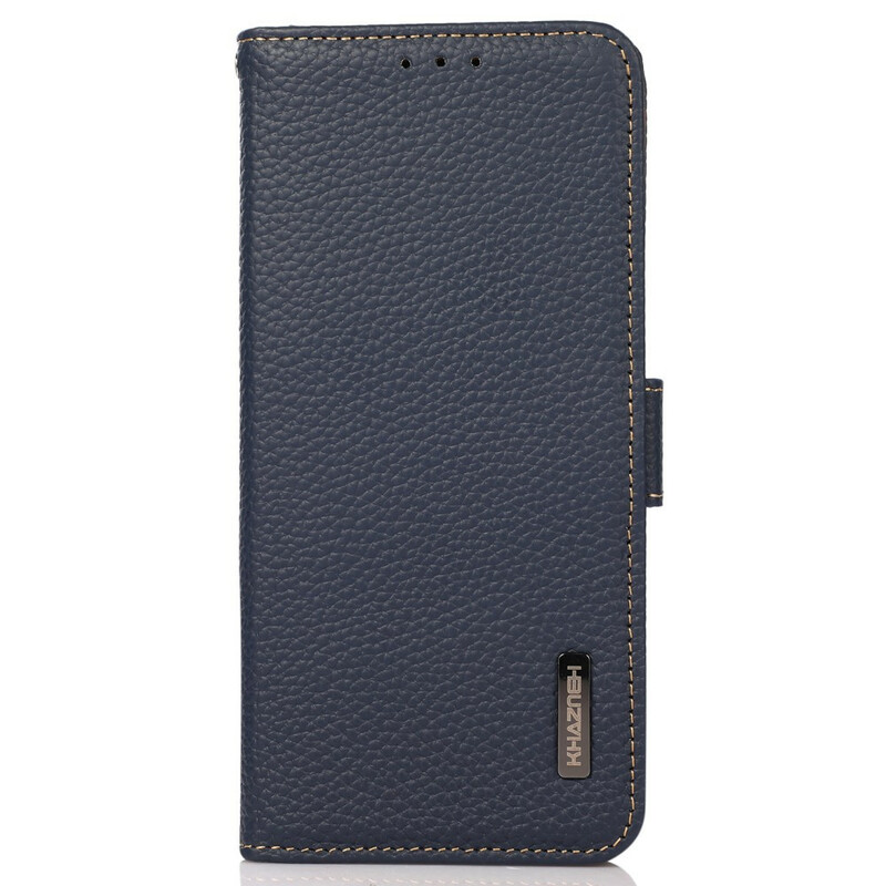 Case iPhone 13 Genuine Leather Lychee KHAZNEH