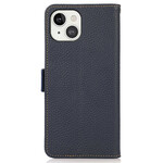 Case iPhone 13 Genuine Leather Lychee KHAZNEH