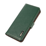 Case iPhone 13 Genuine Leather Lychee KHAZNEH