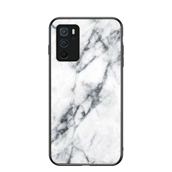 Oppo A16 / A16s Marble Colors Tempered Glass Case