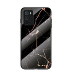 Oppo A16 / A16s Marble Colors Tempered Glass Case