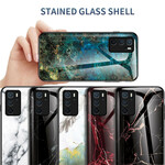 Oppo A16 / A16s Marble Colors Tempered Glass Case