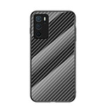 Oppo A16 / A16s Carbon Fiber Tempered Glass Case
