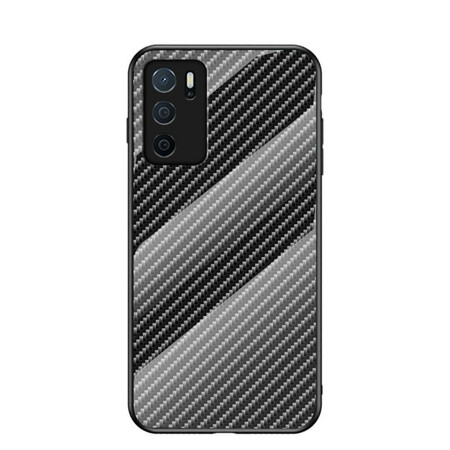 Oppo A16 / A16s Carbon Fiber Tempered Glass Case
