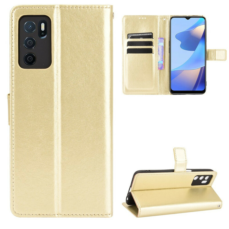 Cover Oppo A16 / A16s Simili Cuir Flashy