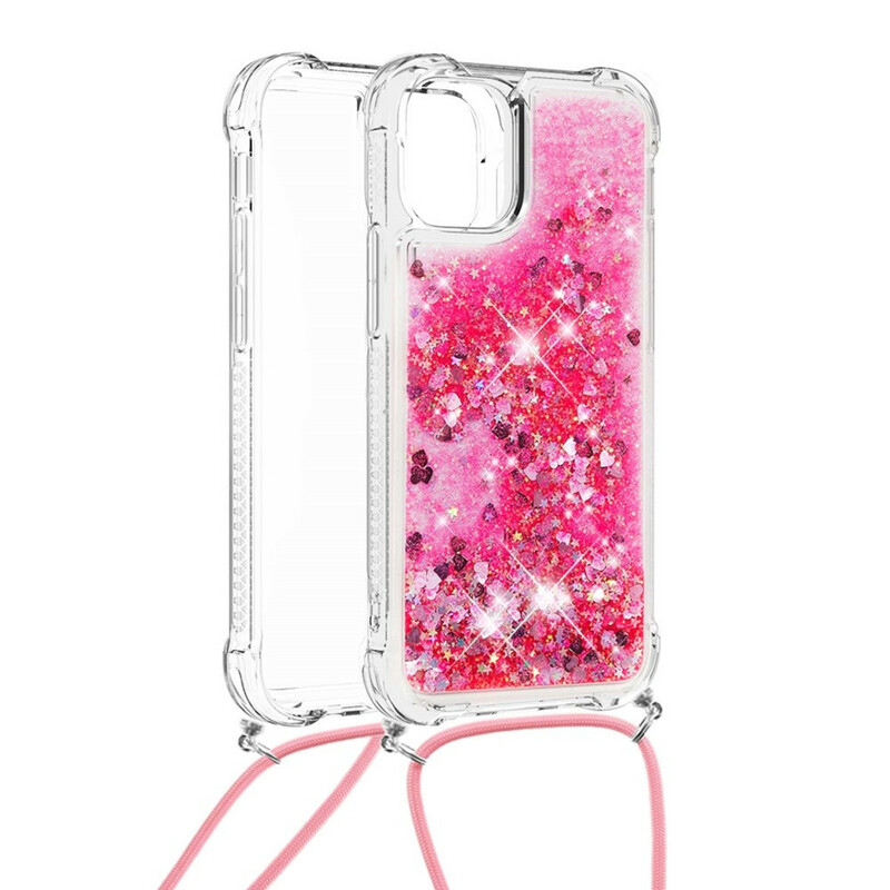 iPhone 13 Glitter Case with Cord