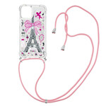 iPhone 13 case with Eiffel Tower string