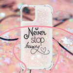 Never Stop Glitter String iPhone 13 Case