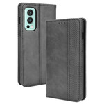 Flip Cover OnePlus Nord 2 5G Leather Effect Vintage Stylish