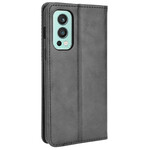 Flip Cover OnePlus Nord 2 5G Leather Effect Vintage Stylish