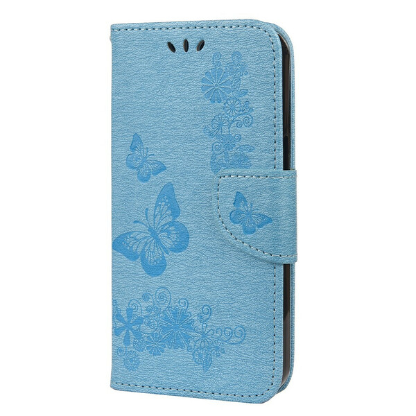 Case for iPhone 13 Splendid Butterflies with Lanyard
