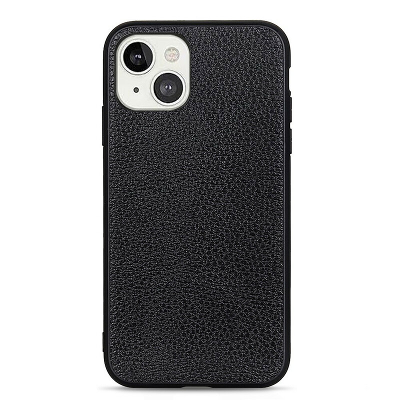 iPhone 13 Genuine Leather Case Lychee