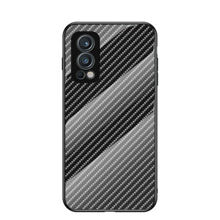 OnePlus Nord 2 5G Carbon Fiber Tempered Glass Case