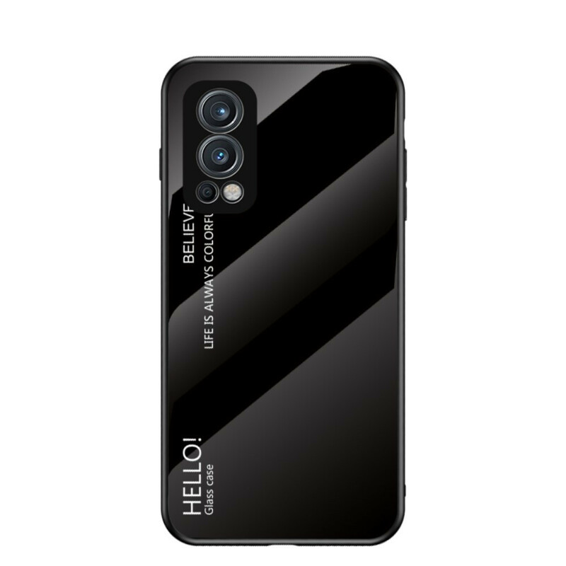 OnePlus Nord 2 5G Tempered Glass Case Hello