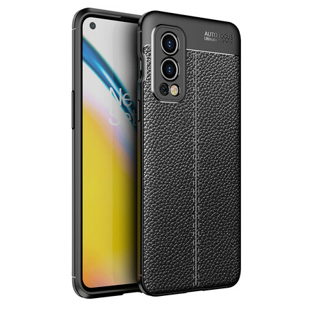 OnePlus Nord 2 5G Leather Effect Case Lychee Double Line