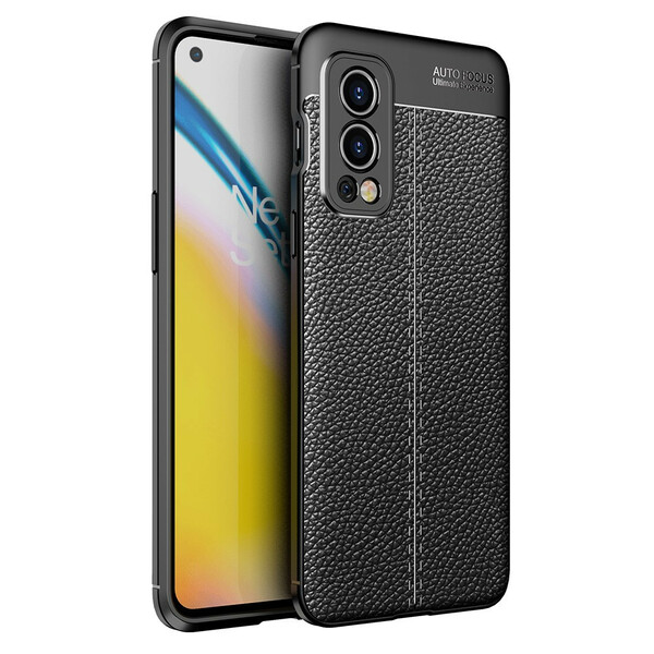 OnePlus
 Nord 2 5G The
ather Case Lychee Effect Double Line