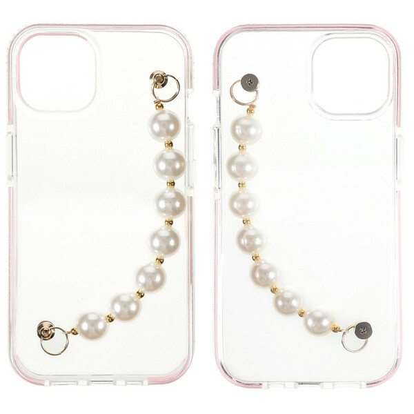 Case iPhone 13 Silicone Bracelet Perles
