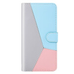 Cover iPhone 13 Effet Cuir Tricolore