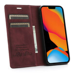 Flip Cover iPhone 13 Style Leather Stitching Magnetic Clasp