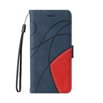 Cover iPhone 13 Simili Cuir Bicolor Signature