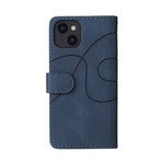 Cover iPhone 13 Simili Cuir Bicolor Signature