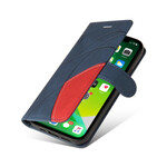 Cover iPhone 13 Simili Cuir Bicolor Signature