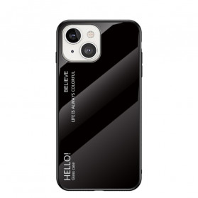 Case iPhone 13 Tempered Glass Hello
