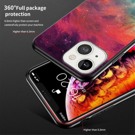 Case iPhone 13 Tempered Glass Starry Sky