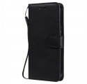 Leather effect iPhone 13 case with strap