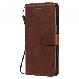 Leather effect iPhone 13 case with strap