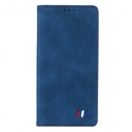 Flip Cover iPhone 13 Style Cuir Tricolore