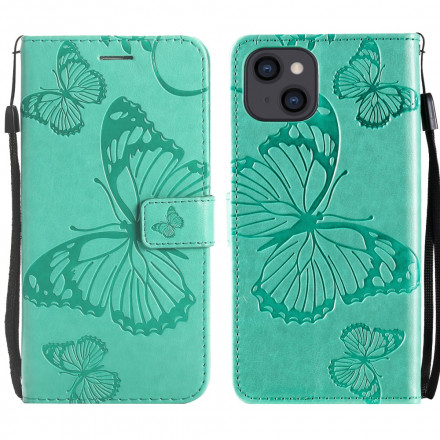 Giant Butterflies Lanyard iPhone Case 13