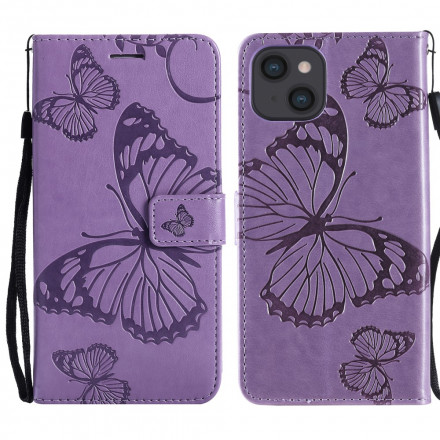 Giant Butterflies Lanyard iPhone Case 13