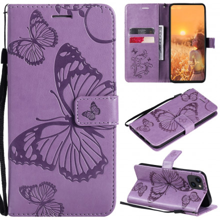 Giant Butterflies Lanyard iPhone Case 13