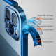 Transparent iPhone 13 Case Metal Edges SULADA Transparent iPhone 13 Case Metal Edges SULADA